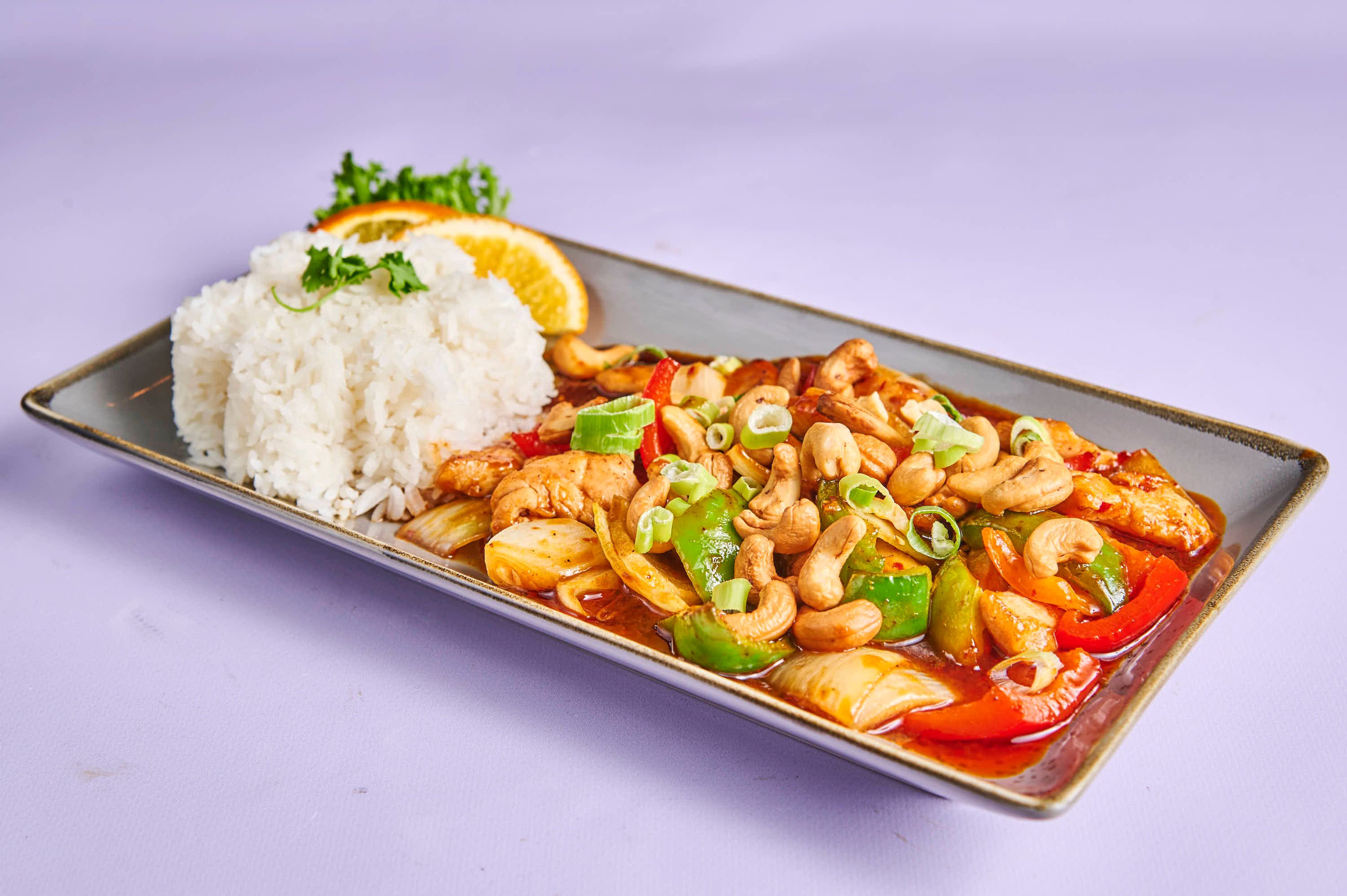 Autentisk thai-mat - Kylling med Cashewnøtter